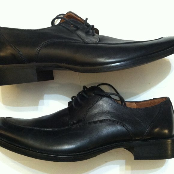 NICOLA BENSON MENS PRE-OWNED BLACK LEATHER OXFORD DRESS SHOES SIZE: 10M main image 5